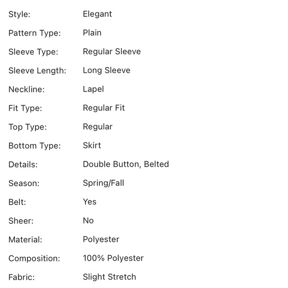 Pink Cropped Blazer Skirt Two 2 Piece Set - Picture 5 of 6